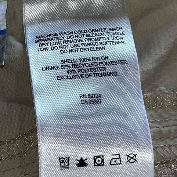 Columbia Mens Size 38/32 Cream Omni Shade Sun Protection Cargo Pants - Picture 11 of 12